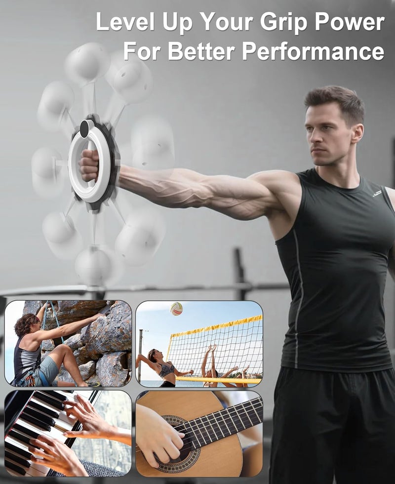 TINRIEF Arm Workout for Men and Women, 360° Hand-Crank Forearm Trainer, Chest Trainer,Shoulders and Arm Muscle Training Fitness Equipment, Home Workout Equipment and Gym Workouts - Image 3
